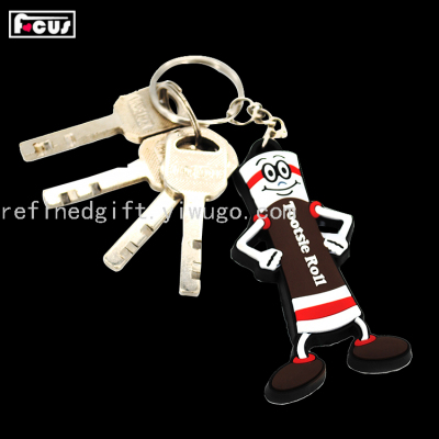 Cute Character Cartoon PVC Keychain Car Pendant Handbag Pendant Silicone Doll Key Ring Key Ring