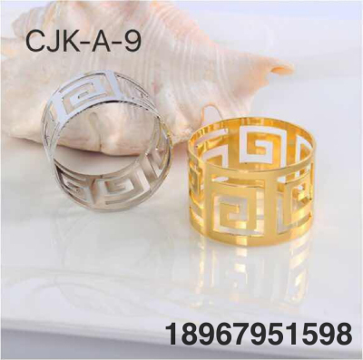 Hotel Napkin Napkin Buckle Napkin Ring Napkin Ring Napkin Ring Hollow Back Napkin Ring Metal Wholesale