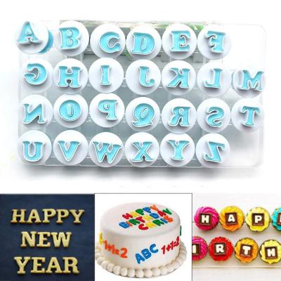 Large and Small Letter Cake Mold 26 English Letter Mold Spring Cookie Cutter Fondant Decoration Baking Tool