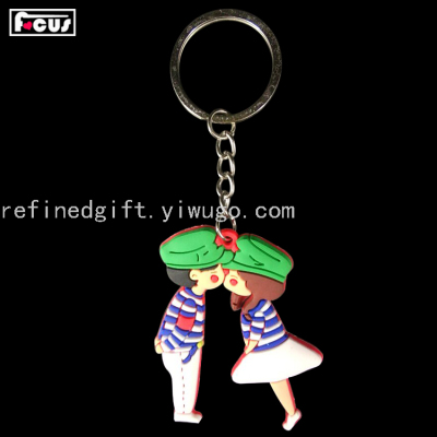 Cute Cartoon Character PVC Keychain Car Pendant Handbag Pendant Silicone Doll Key Ring Key Ring