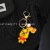 Cartoon Yellow Bear Small Commodity Creative Pendant Key Chain Small Gift PVC Key Chain Cartoon Double-Sided Key Chain