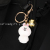 Cartoon PVC Keychain White Rabbit Flexible Rubber Key Chain Epoxy Keychain Drops Soft and Pendant Customization