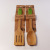 Bamboo SpoonSilicone Handle Bamboo Four-Piece Set of Kitchen Utensils Set Spatula 