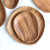Irregular Acacia Mangium Plate Shaped Solid Wood Snacks Pastry Fruit Plate Black Walnut Wooden Plate Customization