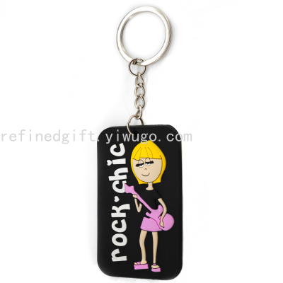 Manufacturer Customized PVC Keychain Doll Keychain Cartoon Pattern Style Hot Key Chain Promotion Keychain