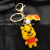 Cartoon Yellow Bear Small Commodity Creative Pendant Key Chain Small Gift PVC Key Chain Cartoon Double-Sided Key Chain