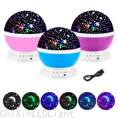 LED Projector Star Moon Galaxy Led Small Night Lamp Children Led Baby Light Bedroom Rotating Led Small Night Lamp