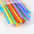 100 PCs Straw Disposable Juice Drink Elbow Modeling Plastic Handmade Creative Color Art Elbow Straw