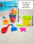 Children's Beach Toy Car Set Barrel Large Boys and Girls Sand Shovel Hourglass Baby Sand Playing Sand Playing Tools