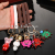 Cartoon Pattern Keychain Colorful Red Jewelry Hang Decorations Student Bag Decorative Pendant PVC Keychain Pendant