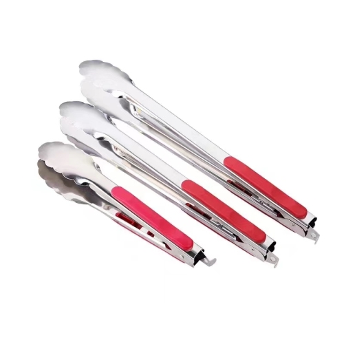 new stainless steel food clip， bread clip， cooking clip barbecue clip