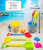 Children's Beach Toy Car Set Ketsumeishi Snow Playing Shovel Bucket Sand Playing Tools Large Baby Boys and Girls Set
