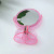 Transparent Table Mirror Korean Style Acrylic Girl Heart Ins Base Double-Sided Love Makeup Mirror