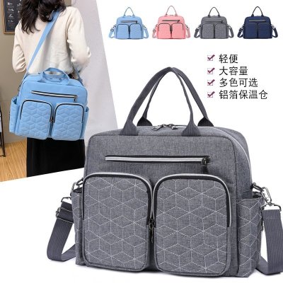 Cross-Border Fashion Women's Handbag Multi-Functional Large Capacity Mummy Bag Maternity Package Mom Crossbody Shoulder Backpack