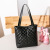 Women's Bag 2020 New Black Rhombus Large Handbag Fashion Classic Large Capacity Shopping Bag Shopping Casual Bag