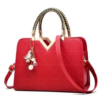 2021 Red New Style Wedding Bag Bride and Bridesmaid Versatile Large Capacity One Shoulder Simple Crossbody Mom Handbag