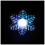 LED Snowflake Luminous Sucker Decorative Lamp Snowflake Decoration Christmas Decorations Light Room Bedroom Layout Decorative Lamp