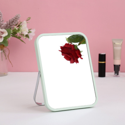 Fashion Popular Elements Cosmetic Mirror Style Makeup Mirror Folding Bracket Square Makeup Mirror