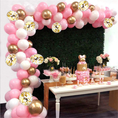 Amazon Pink White Gold Balloon Garland Kit Arch Wedding Party Decoration Balloon Arch Set