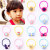 Korean Princess Girls Frosted Rubber Paint Rubber Band Hair Band Baby Colored Hair Band Hair Accessories Hair Ring