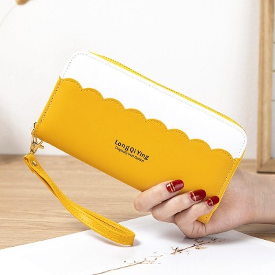 Long Wallet PU Student Lady Clutch Wallet Multiple Card Slots Fashion Big Screen Mobile Phone Bag Wallet Factory Wholesale