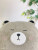 Factory Direct Sales Cartoon Squinting Teddy Bear Pillow Doll Plush Toy Wedding Drawing Sample Customization