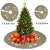 Factory Direct Sales Hot Sale Christmas Decoration Supplies Linen Christmas-Tree Skirt Christmas Tree Decoration