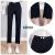 Internet Hotsales Washed Fashion High Elastic Hole Black Leggings Sexy Hole Black Leggings