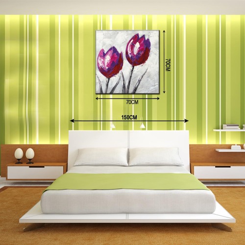 Hand-Painted Flower Oil Painting Living Room Hallway Bedroom Decorative Painting Hotel Hotel B & B and Other Projects large Amount of Painting Discount 