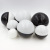 round Eggshell Black and White Color Matching Lucky Egg Building Blocks Toy Blind Box Eggshell