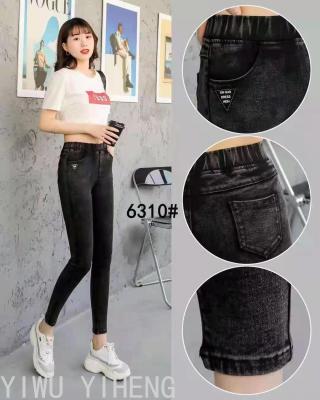 Ladies Hotsales jeans Washed Pants Black Leggings Foreign Trade Garment Factory Women's fashion legging tight jeans