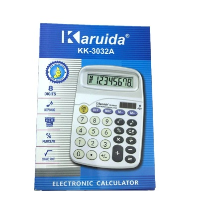 Karuida Calculator Production and Supply Silver Desktop Office Business KK-3032A