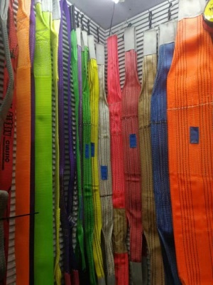 Lifting Belts 1t-20 T Lifting Sling Belt High Strength Color Dacron Flat Sling Industrial Crane Sling