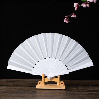 7-Inch Craft Folding Fan Plain Flat Fan Dance Fan Spanish Amazon Advertising Customized Fan