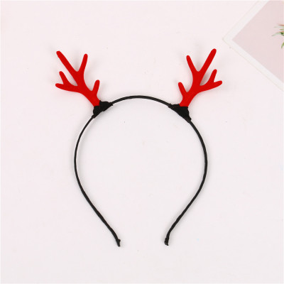 Christmas Antlers Headband Hair Accessories Flocking Antlers Headdress Hairpin Batch Moose Angle Hair Accessories Children's Ornaments
