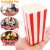 Wholesale Custom Popcorn Box Red and White Striped Party Candy Box