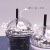 Space Cup with Straw Creative Plastic Cup Ice Cup Internet Celebrity Cute Cup Factory Direct Sales Girlwill