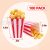 Wholesale Custom Popcorn Box Red and White Striped Party Candy Box