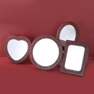 2020 New Modern Creative Abstract Simple European Stereo Desktop Vanity Mirror Cosmetic Mirror in Stock Wholesale