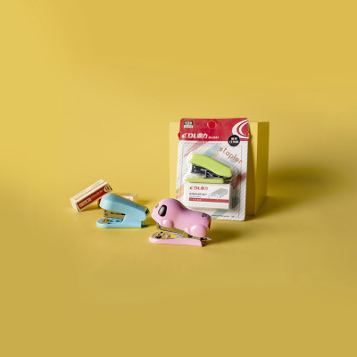 Dingli Stapler Kit Cute Stapler Mini Small Sized Stapler Student Stationery Wholesale Set Stapler