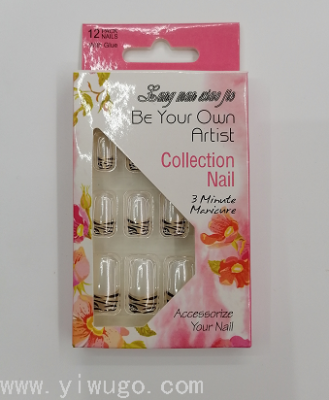 3D Printing Color Nail Stickers Wear Nail Tip