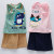 Children's Summer Vest Suit Boys' Solid Color Sleeveless Home Wear Baby Girls' Cotton Pajamas Base Shirt Breathable Comfortable