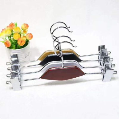 1 Factory Direct Sales Flat Wood Iron Pants Clip Adult Pant Rack Clothing Store Display Hanger New