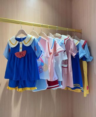 Fruit Shell Summer Children's Pajamas Girls' Home Wear Cartoon Maruko Combed Pure Cotton Cute Child Nightdress