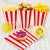 Wholesale Custom Popcorn Box Red and White Striped Party Candy Box