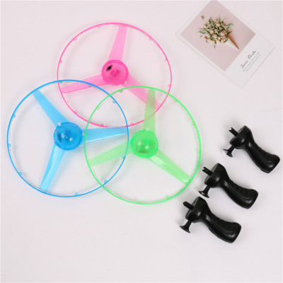 Children's Luminous Flying Saucer Night Market Stall Supply Toy Outdoor Square Flash Kweichow Moutai Pull Line Frisbee