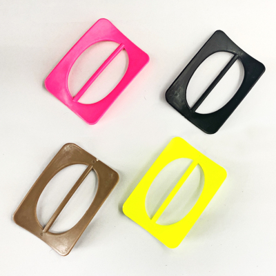 Square Japanese Buckle Acetate Dyed Acrylic Belt Accessories Buckle Acrylic Plate Windbreaker Button Coat Decorative Button