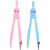 Macaron Color Compasses Suit 2-Piece Set Light Blue Light Pink ()
