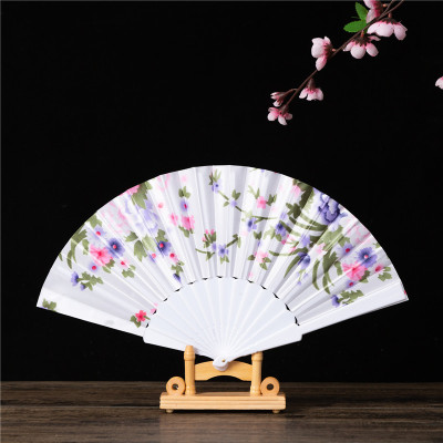 Chinese Style Flat Fan Dance Fan Wedding Fan Spanish Fan Female Fan Folding Fan Advertising Fan Silk Cloth Fan