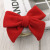 Simple Seasonal New Suede Bow Children's Hair Accessories Baby Hair Band Nylon Headband Soft Skin-Friendly Headdress